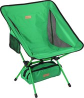 Chaise de camping compacte - Vert - chaise de camping ultralégère et pliable dans un sac, chaise d'extérieur pliable - pour l'extérieur, le camping, le pique-nique, la randonnée