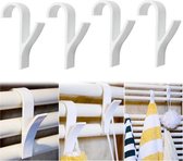Produits FSW - 4 pièces - Crochet de radiateur - Porte-serviettes - Cintre - Crochet de Vêtements - Crochet de serviette - Wit - Salle de bain - Crochets de vêtements - Crochets de radiateur - Crochet de suspension