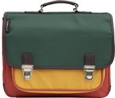 Caramel & Cie Boekentas Colorblock Groen - Large
