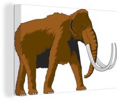 Illustration d'un Mammoet 90x60 cm - Tirage photo sur toile (Décoration murale salon / chambre)