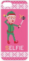 FLAVR Kerst Case Ugly Xmas sweater kerst trui elfjes selfie iPhone 5 5s SE 2016 - Roze