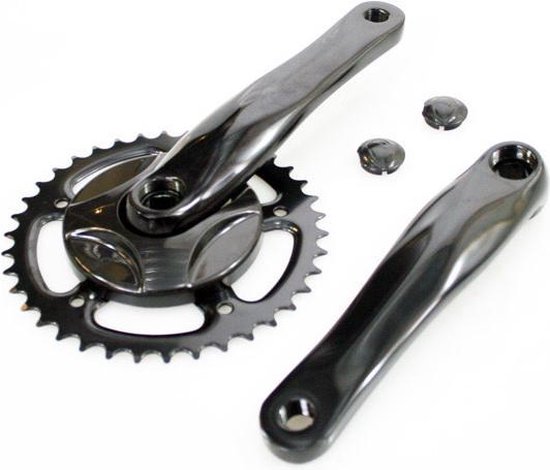 Crankstel 38T Gazelle Zonder Stofkap Zwart