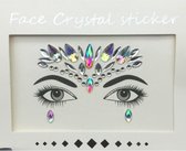 DW4Trading Gezichtsversiering - Gezichtsjuwelen - Tattoo Sticker - Face Jewels -  Festival - Decoratie Crystal 15