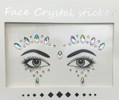 DW4Trading Gezichtsversiering - Gezichtsjuwelen - Tattoo Sticker - Face Jewels -  Festival - Decoratie Crystal 17