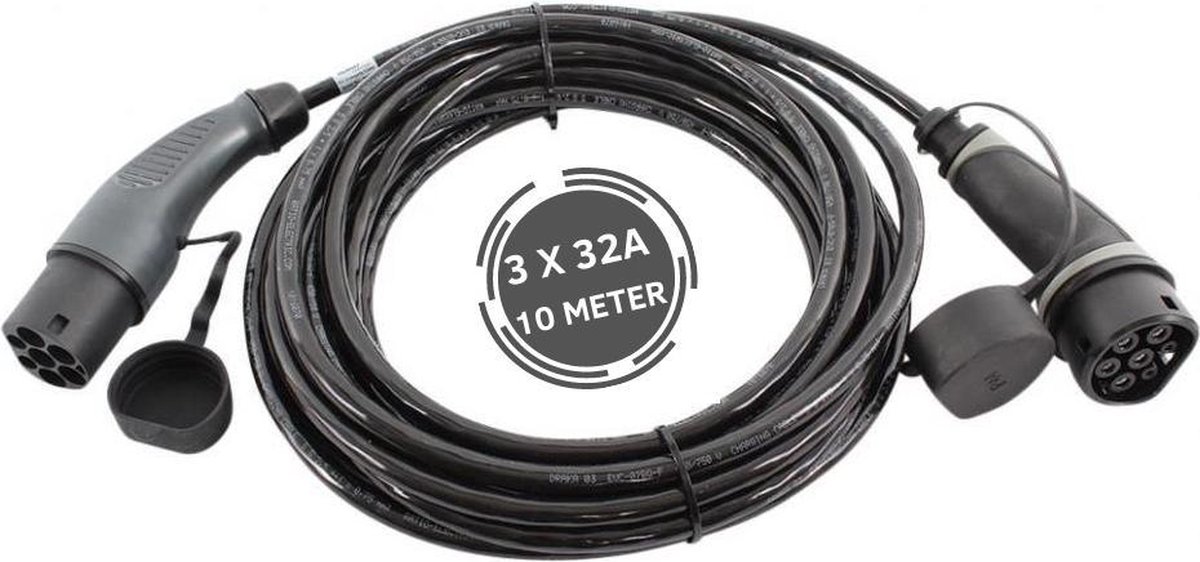 Ratio Basic Line laadkabel auto | type 2 naar type 2 | 22 kW | fase 3 - 32A | 10 meter