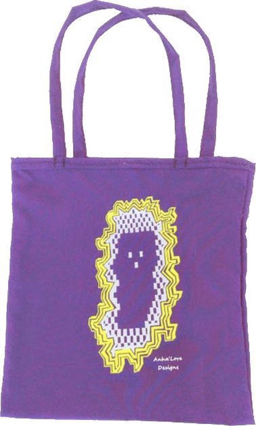 Anha'Lore Designs - Spookje - Exclusieve handgemaakte tote bag - Paars