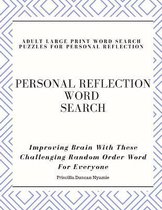 Personal Reflection Word Search - Adult Large Print Word Search Puzzles for Personal Reflection