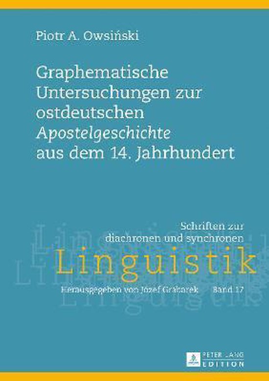 Schriften Zur Diachronen Und Synchronen Linguistik- Graphema ... - cover