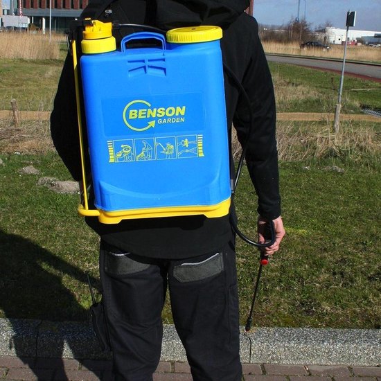 Rugspuit kunststof met zijzwengel, 16-liter van Merkloos	 — afbeelding 4