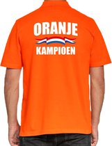 Grote maten oranje poloshirt Holland / Nederland supporter oranje kampioen EK/ WK voor heren XXXXL