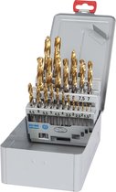 Boor Set HSS-E DIN338 Split Point 1-13mm (25 stuks) TiN Coated HSS 5% Cobalt Jobber Drill Set - DLGP-HSS-SET Series (YG-1)