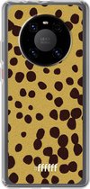 6F hoesje - geschikt voor Huawei P40 Pro -  Transparant TPU Case - Cheetah Print #ffffff