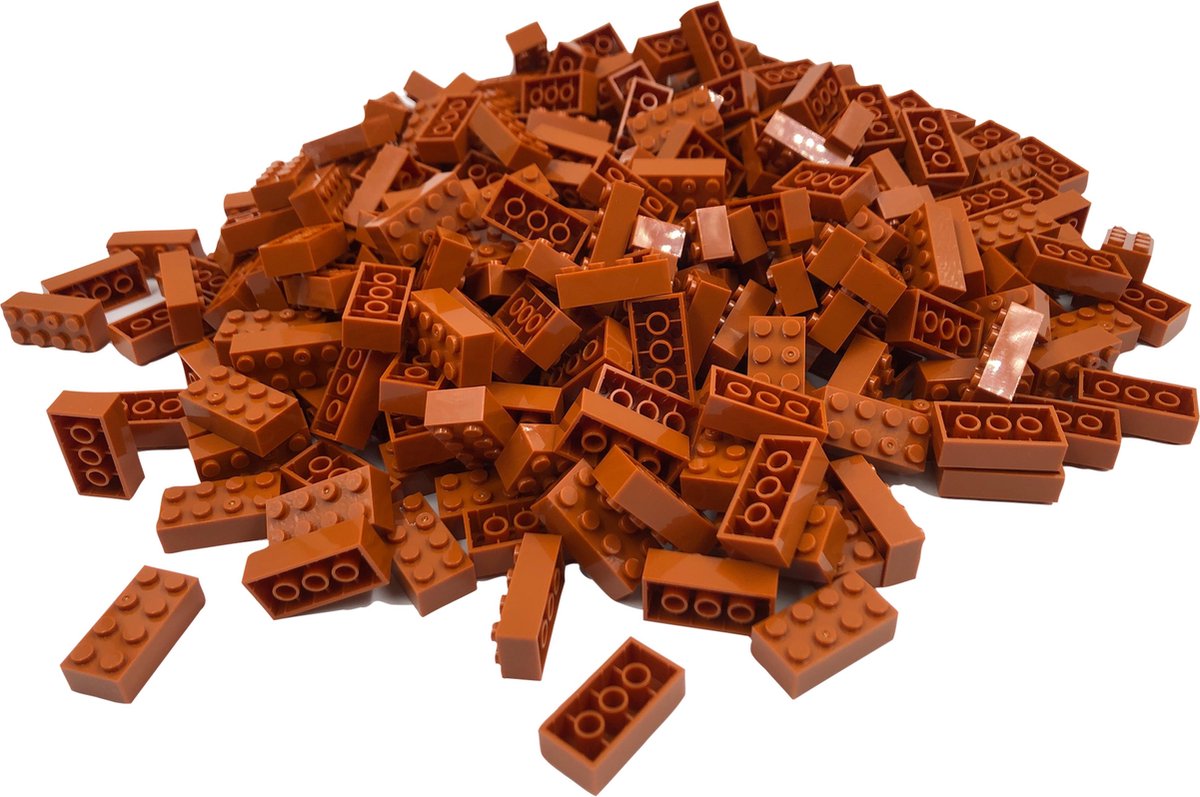 100 Bouwstenen 2x4 | Koffie | compatibel met Lego | SmallBricks