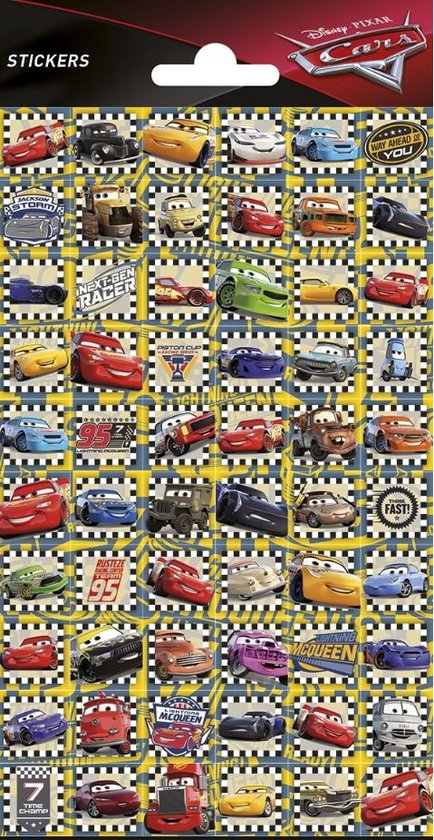 Funny Products Stickervel Cars Jongens Papier 60 Stuks