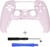 PS5 Controller Behuizing Shell - Lichtroze Soft Touch - Front Shell