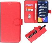 Samsung Galaxy A72 Hoesje Wallet Case Rood