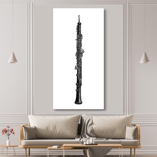 Une illustration antique de toile de hobo 80x160 cm - Tirage photo sur toile (Décoration murale salon / chambre)