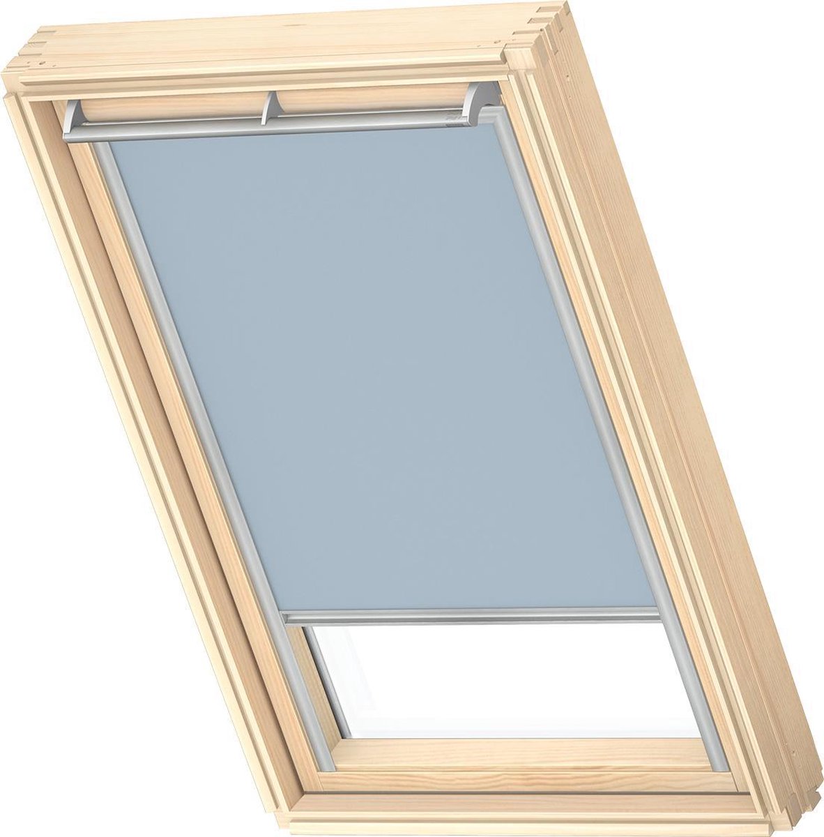 VELUX Origineel Verduisterend Rolgordijn (DKL), Zilveren Kozijn, CK02, Light Blue
