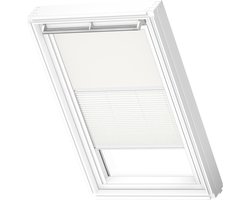VELUX Origineel Verduisterend Rolgordijn Plus Plissé (DFD) Wit Kozijn, MK06, Wit