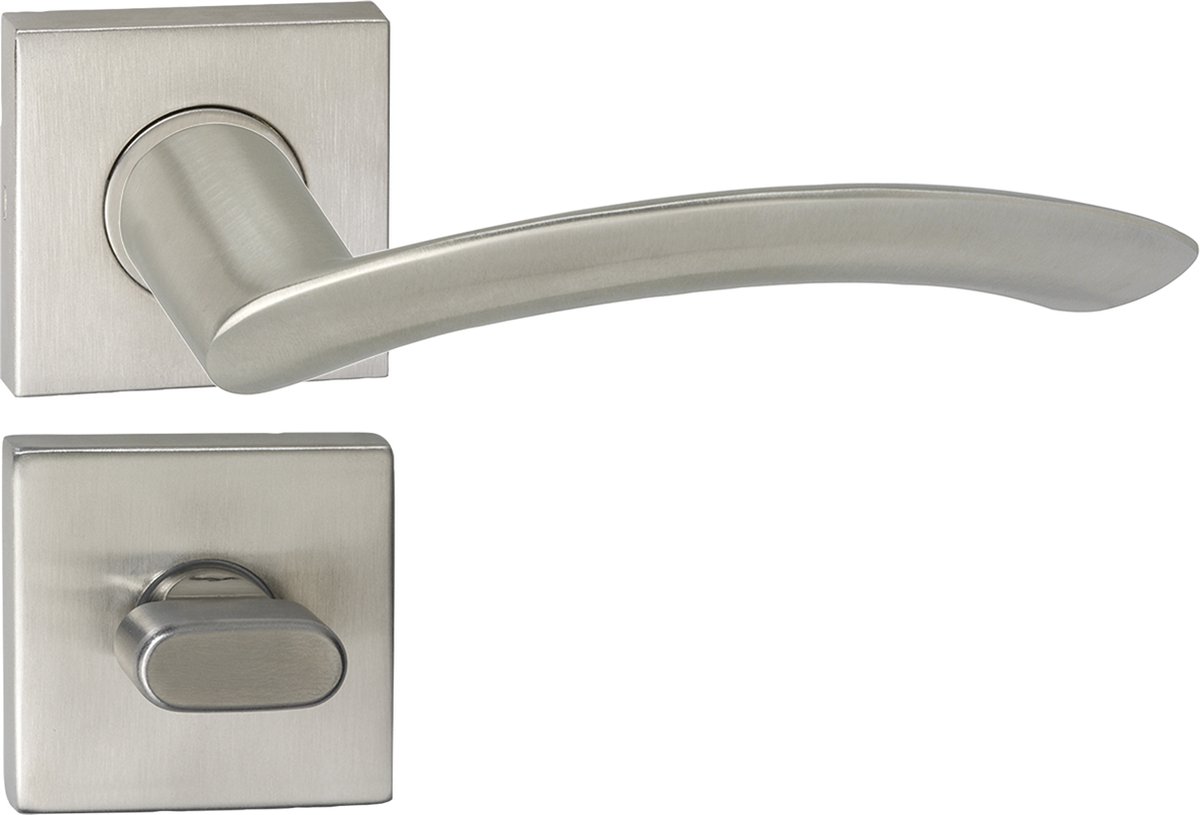 IMPRESSO WATTON KRUK MET 2X ROZET WC VIERKANT VERDEKT RVS