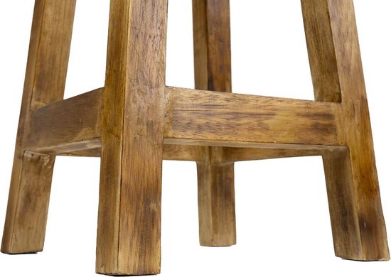 Liviza houten krukje Camo - 60 cm - Woonkamer decoratie krukje - Liviza