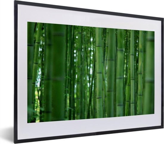 Fotolijst incl. Poster - Het Bamboebos van Arashiyama van dichtbij - 40x30 cm - Posterlijst