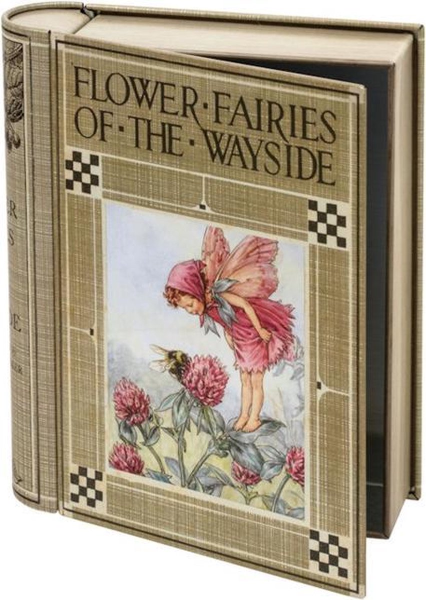 Blik Flower Fairy boek 15x18x4,7cm