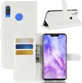 Litchi Texture Horizontale Flip Leren Case voor Huawei Nova 3, met Portemonnee & Houder & Kaartsleuven (Wit)
