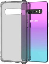 Transparant schokbestendig TPU-hoesje voor Galaxy S10 + (grijs)