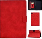 Voor Lenovo M10 Plus TB-X606F Koeienhuid Textuur Horizontale Flip Leren Case met Houder & Kaartsleuven & Slaap / Wekfunctie (Rood)