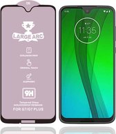 Voor Motorola Moto G7 9H HD Grote boog Hoge aluminiumoxide Volledig scherm gehard glasfilm