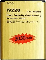 3030 mAh hoge capaciteit gouden batterij voor Galaxy Note / i9220 / N7000