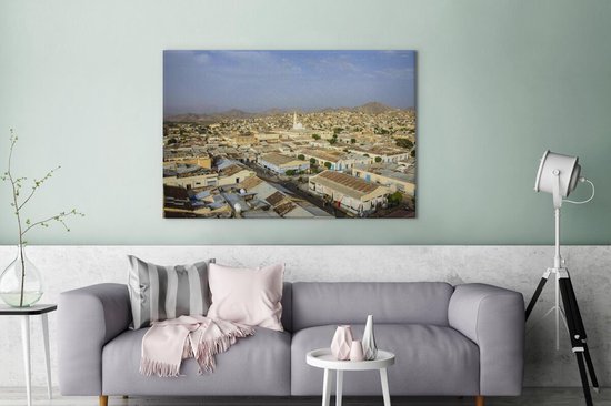 Vue à vol d'oiseau van Keren toile 2cm 120x80 cm - Tirage photo sur toile (Décoration murale salon / chambre)