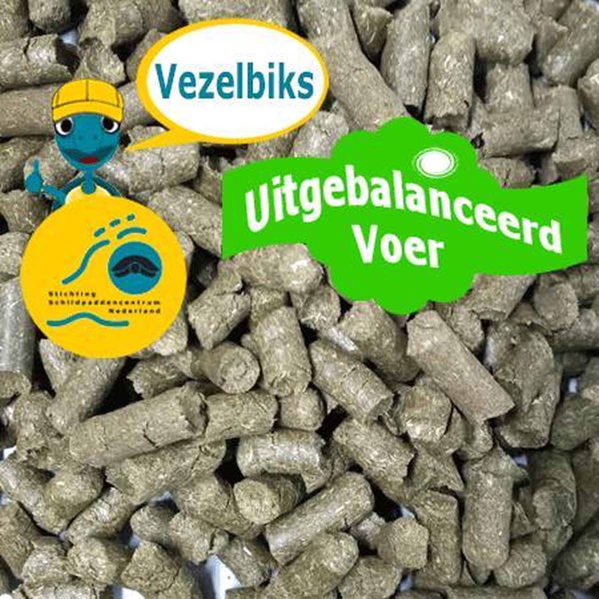 Vezelbiks voor Landschildpadden - Uitgebalanceerd Voer - 750g