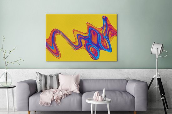 Toile de bulles de savon numérique 2cm 140x90 cm - Tirage photo sur toile (Décoration murale salon / chambre)