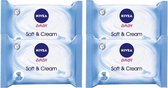 Nivea Baby Soft & Cream Multi Pack - 4 x 63 Billendoekjes