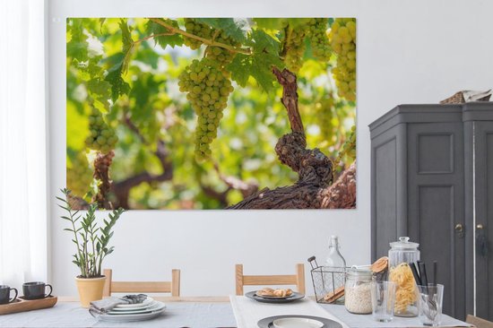Peinture sur toile Raisins sur une branche - 150x100 cm - Décoration murale