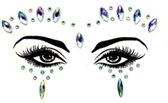 DW4Trading® Décoration de visage - bijoux de visage - autocollant de tatouage - bijoux de visage - festival - cristal de décoration 3