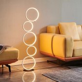 Uniclamps LED Lamp - Moderne 5 Ringen Vloerlamp - Staande lamp - Slaapkamer - Woonkamer - Creatieve lamp - Lamp