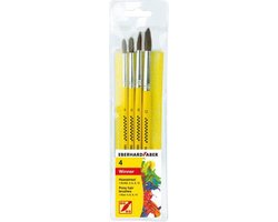 Eberhard Faber penselenset - Winner - 4 stuks - ponyhaar - 4-6-8-12 - EF-579922