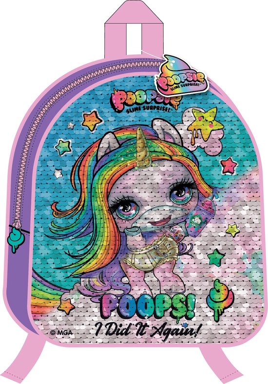 Poopsie Sac à dos Sequins Junior 6 L Violet/rose