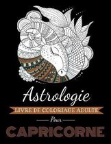 Astrologie Livre de Coloriage Adulte pour Capricorne