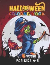 Halloween coloring book for kids 4-8: Halloween Coloring and Activity Book For Kids Ages 4-8