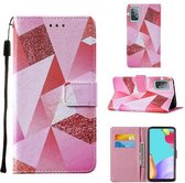 Samsung Galaxy A52 - Flipcover, hoes, case - TPU - PU Leder - Roze