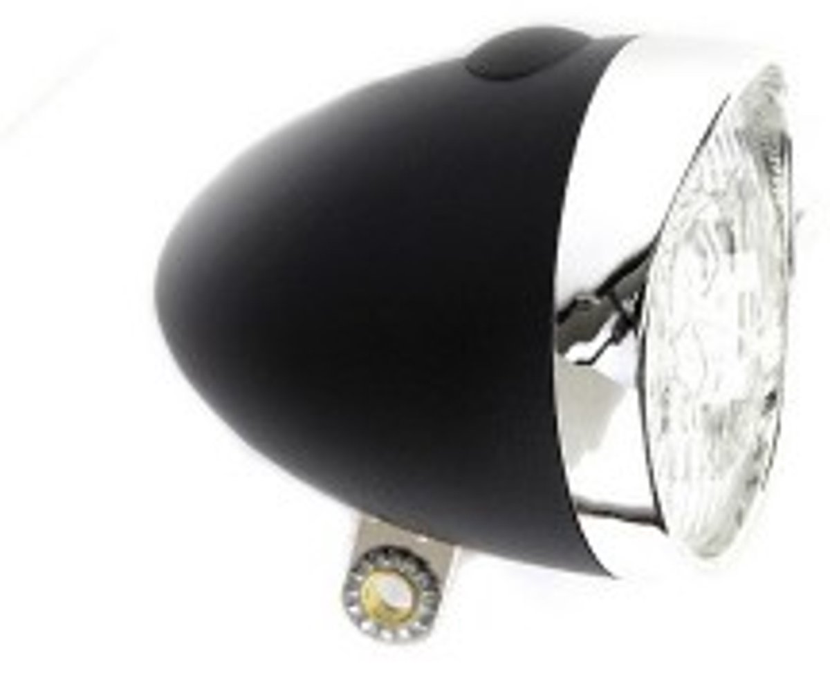 IKZI LIGHT retro koplamp zwart OEM