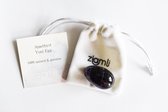 Ziamli yoni ei M (40*25 mm) - 100% amethist - Massage ei - Yoni egg amethyst - Drilled - Certified