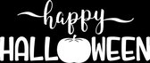 Raam / Muur / Deur / Indoor sticker - halloween herbruikbare sticker - halloween pompoen - Happy Halloween