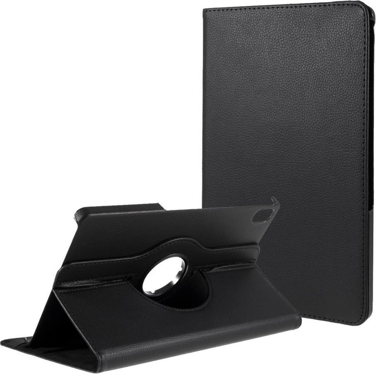 Tablethoes geschikt voor Lenovo Tab P11 / P11 Plus Hoesje - 360° Rotating Book Case - Zwart