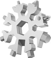 A&K Mini 18 in 1 Multitool Gereedschap Sleutelhanger - Snowflake Multi Tool - Inbussleutel - Schroevendraaier