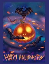 happy halloween: Halloween Coloring Book for Adults and kids